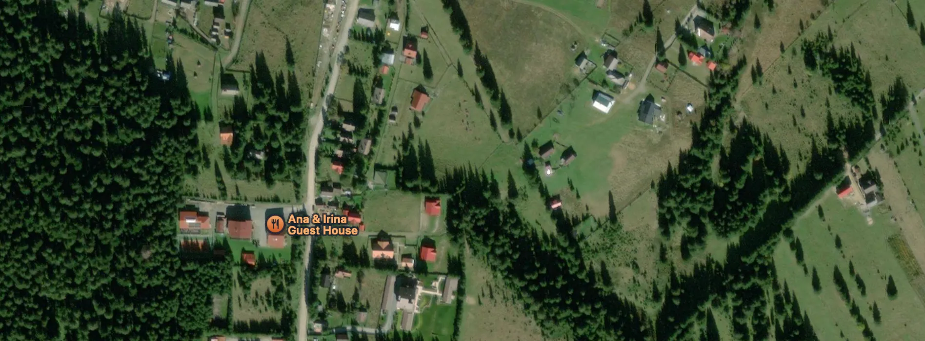 Locația Pensiunii Ana pe hartă - Beliș, Munții Apuseni